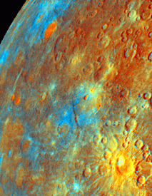 Incoming Hemisphere Enhanced Color (Mariner 10).